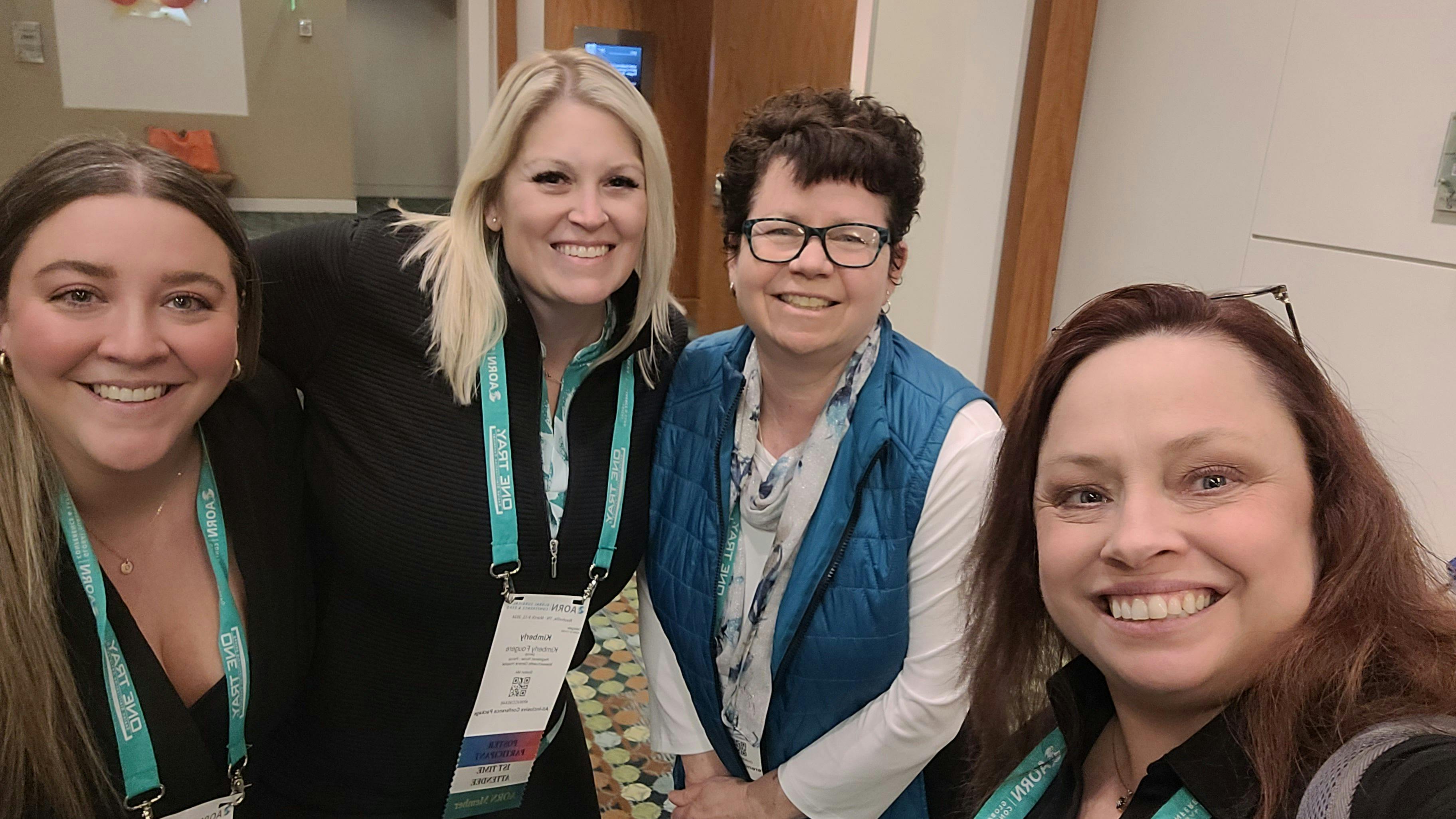 Emily Browne, BSN, RN; Kimberly Fougere, ABSN, RN; Shelley Almeida, BSN, RN, CNOR, with Tori Whitacre Martonicz, senior editor of Infection Control Today. All 3 presenters are from the Massachusetts General Hospital in Boston, Massachusetts (MGH).