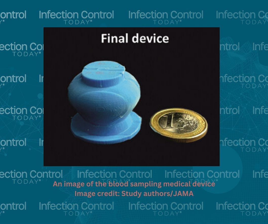 An image of the blood sampling medical device  (Image credit: Study authors/JAMA)