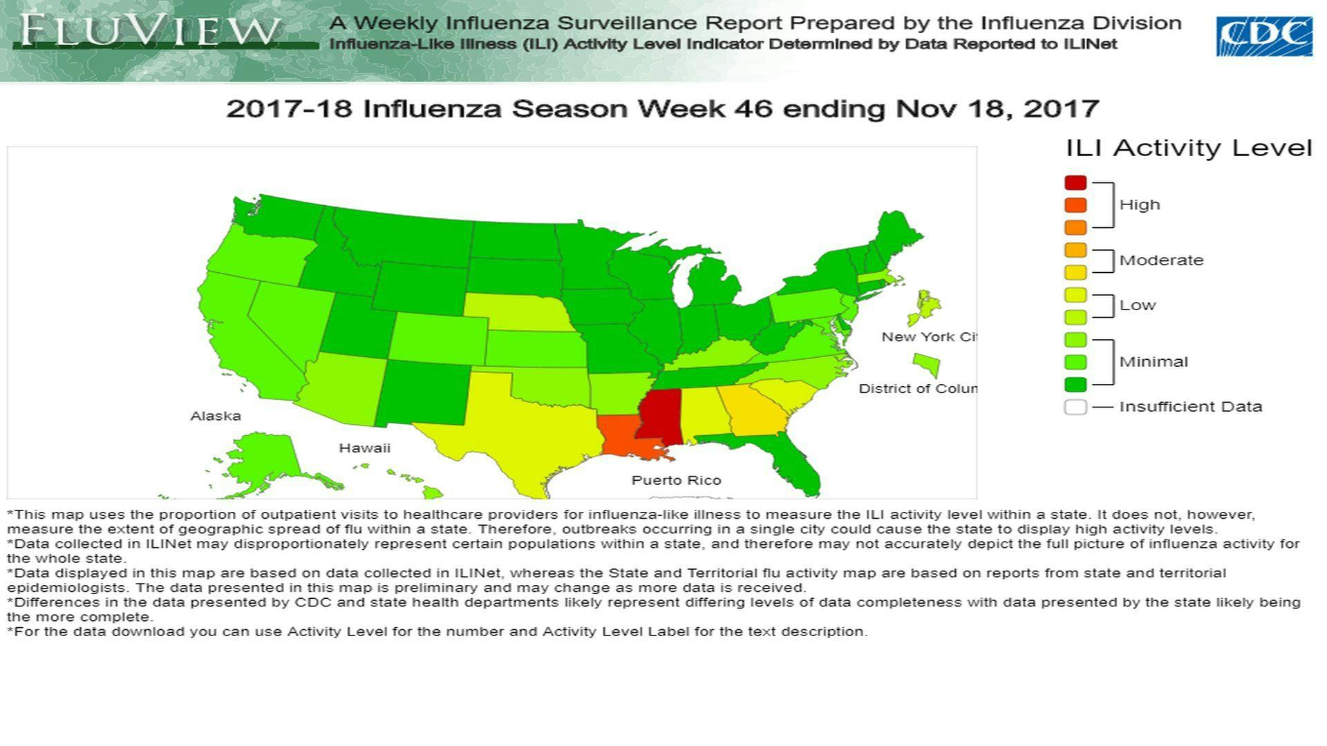 CDC Flu Update: Seasonal Activity Continues to Increase