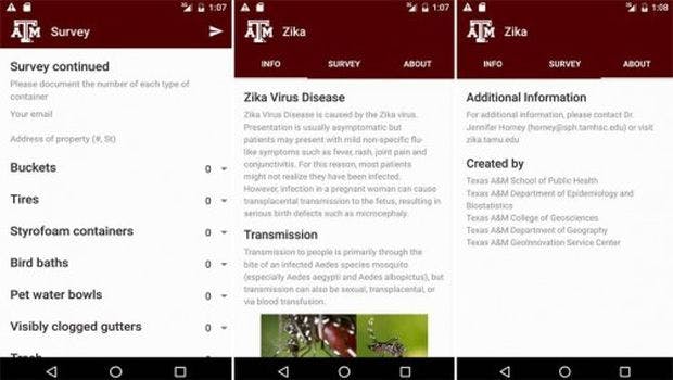 Texas A&M Launches New Zika-Fighting App