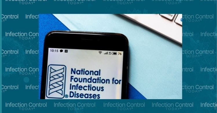 In this photo illustration, National Foundation for Infectious Diseases logo is seen displayed on a smartphone    (Adobe Stock 346303670 By Игорь Головнёв)