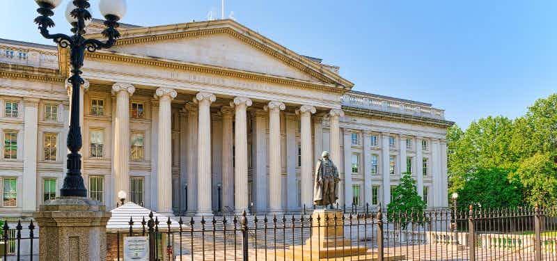 Washington, USA, US Treasury Department and Inspector General Office.    (Adobe Stock File 210945332 by Brian_Kinney)