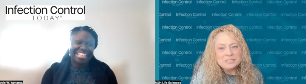 Carole W. Kamangu, MPH, RN, CIC, with Infection Control Today's Tori Whitacre Martonicz