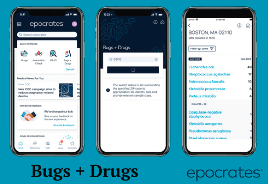 Bugs + Drugs from epocrates 