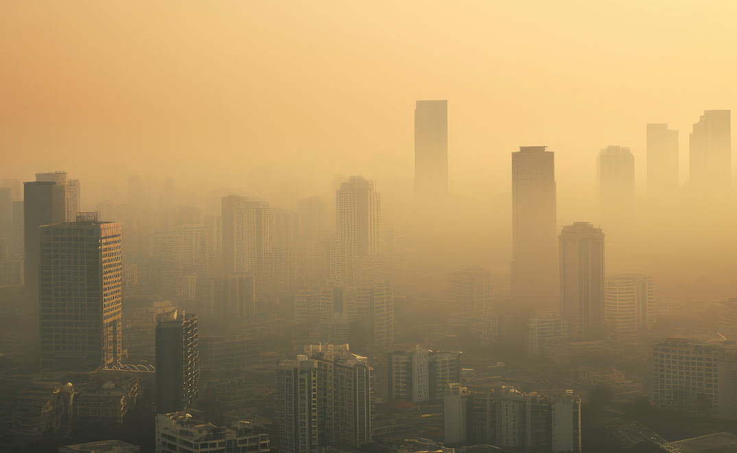 City skyline and the air pollution   (Adobe Stock 622964966 by nilanka)