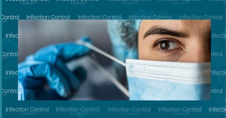 An infection preventionist taking off her mask. (Adobe Stock, unknown) 