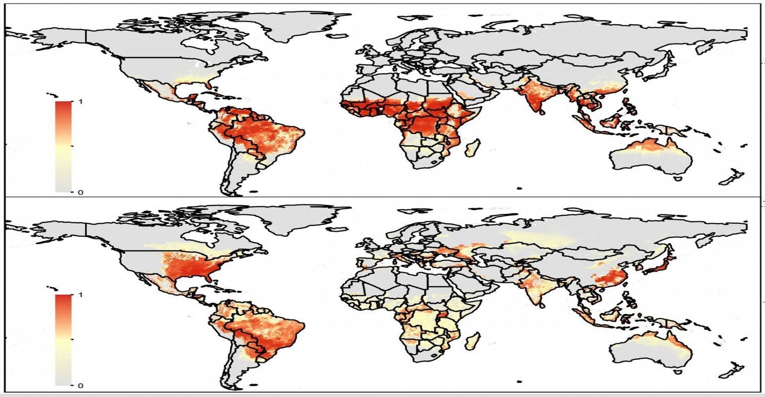 Forecasting Mosquitoes' Global Spread