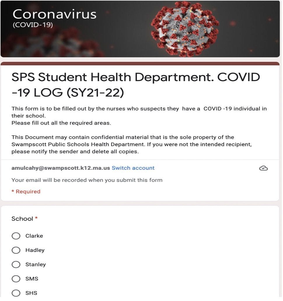 COVID-19 Questionnaire