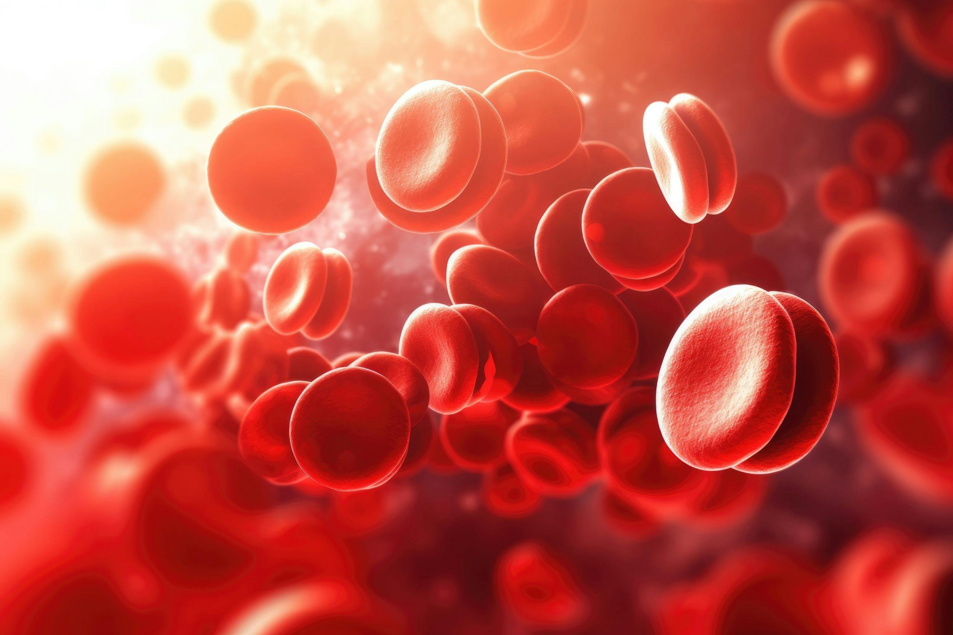 Red blood cells medical design. Medical science background. Generative AI. © Marharyta-stock.adobe.com